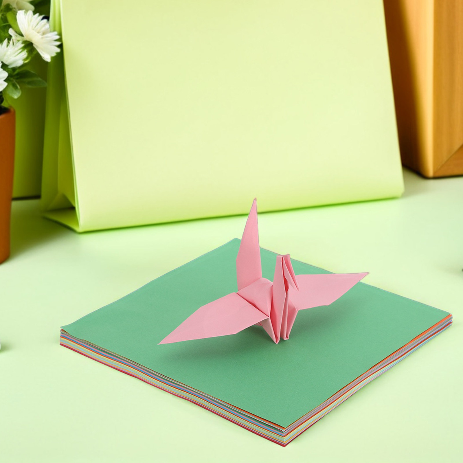 Art Craft Easy With Paper - 300 stuks origami-papier, kleurrijk karton, 17x17cm,