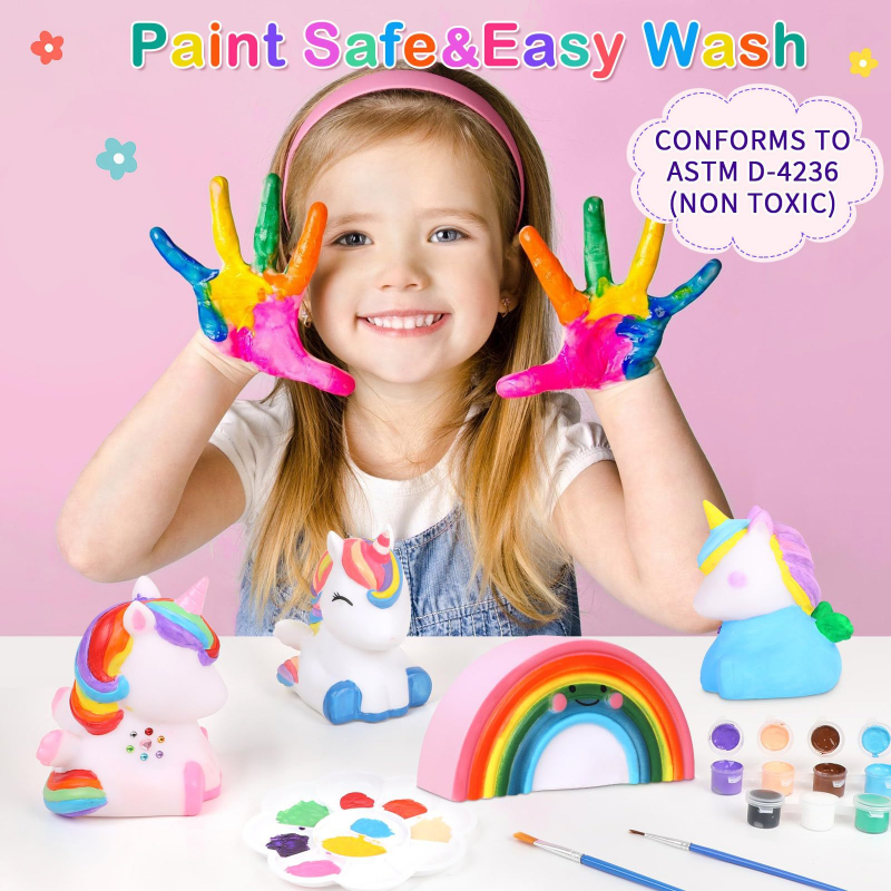 Art Craft Unicorn - Verf je eigen eenhoorns DIY Rainbow