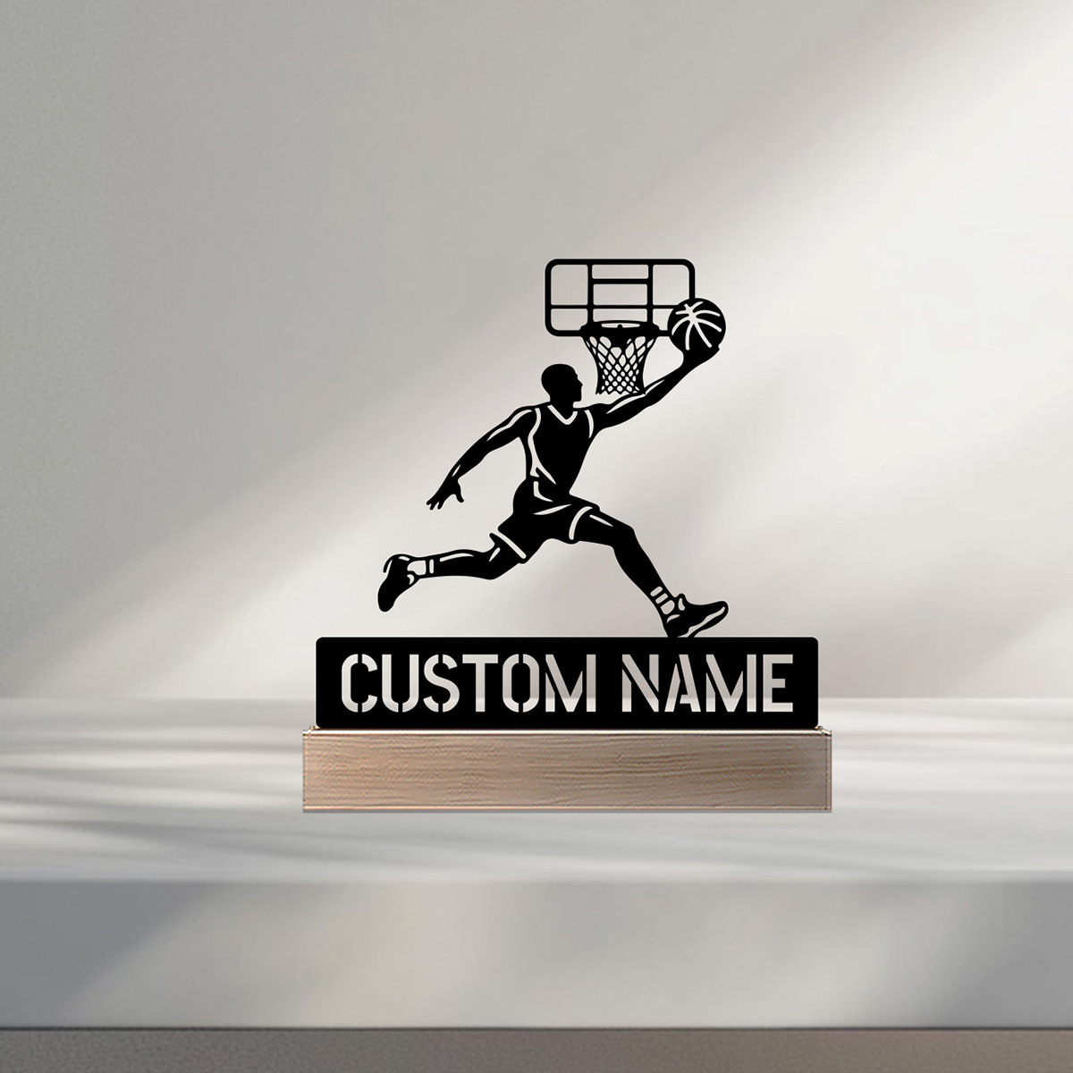 Art Craft Wood - 1pc eenvoudig basketbal expert aangepaste naam