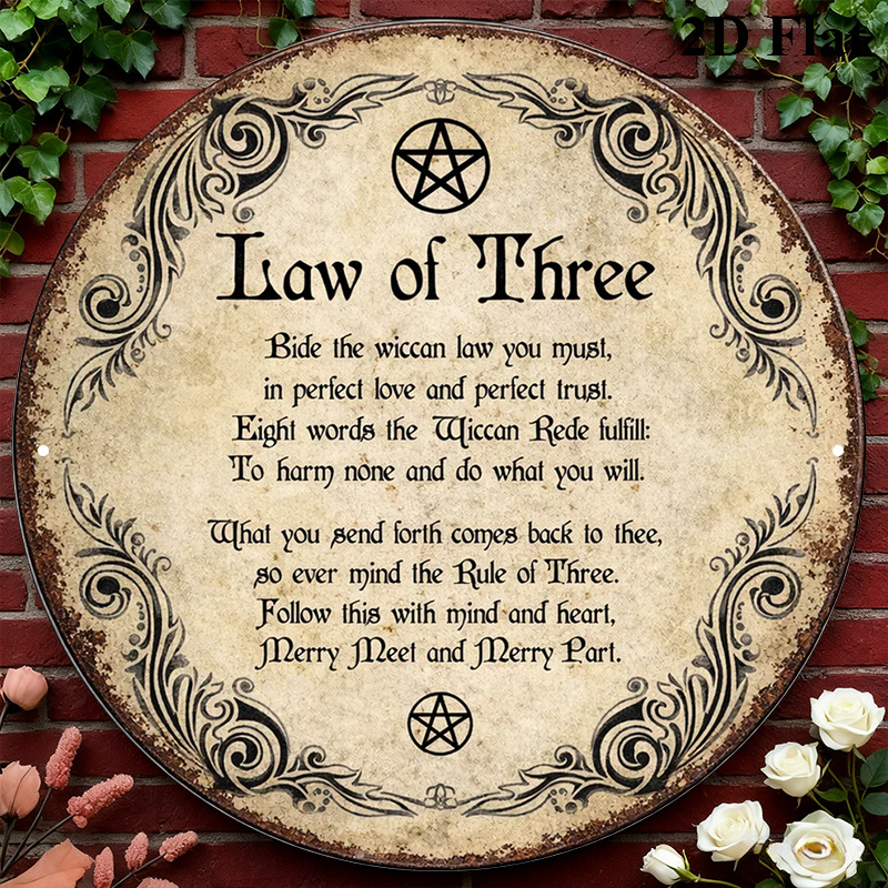Art & Craft Supplies - CIFBUY Vintage Wicca Triple Goddess Aluminium
