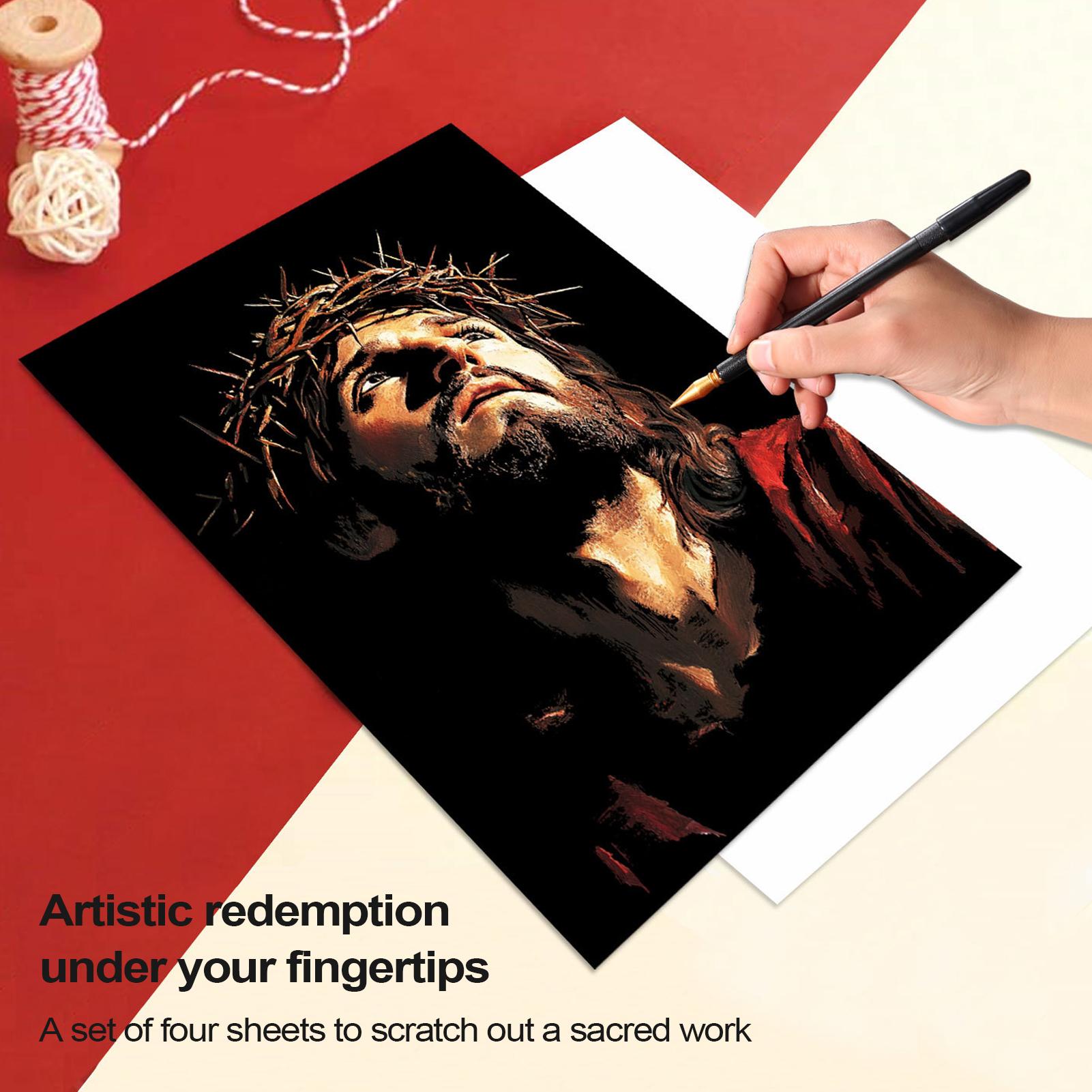 Krasboek Jesus Scratch Paintin - Art Craft 3 Year Old recensie en prijs
