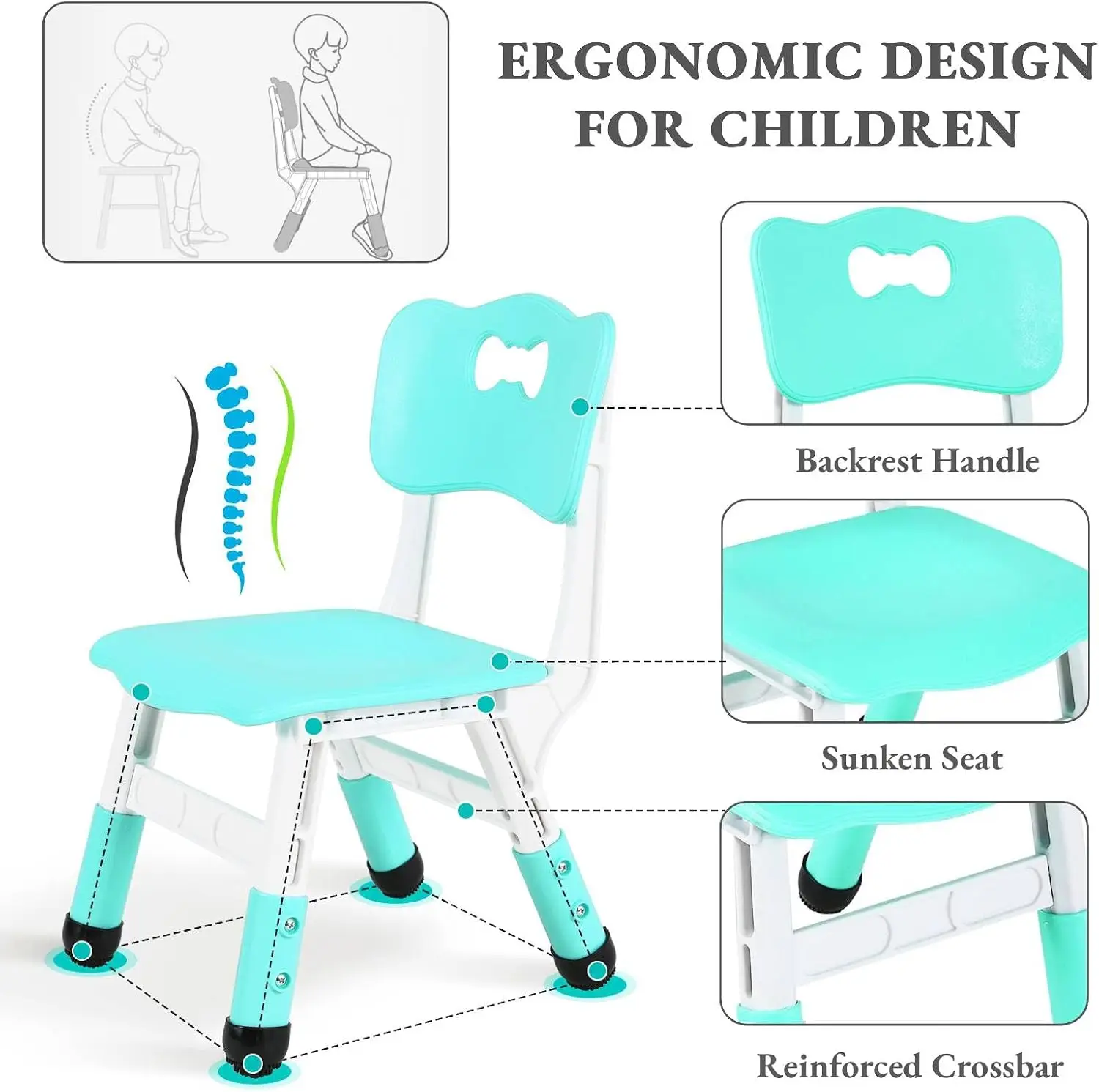 Kindertafel en 6 stoelen set,  - Art Craft Preschool recensie en prijs