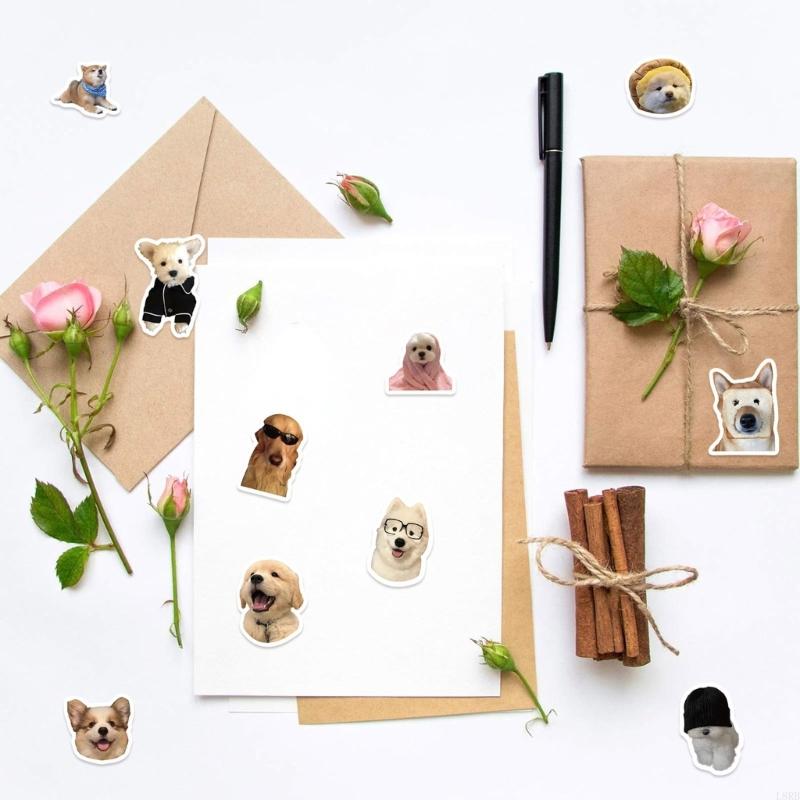 Hond emoticon sticker lijmrol  - Art Craft Easy With Paper recensie en prijs