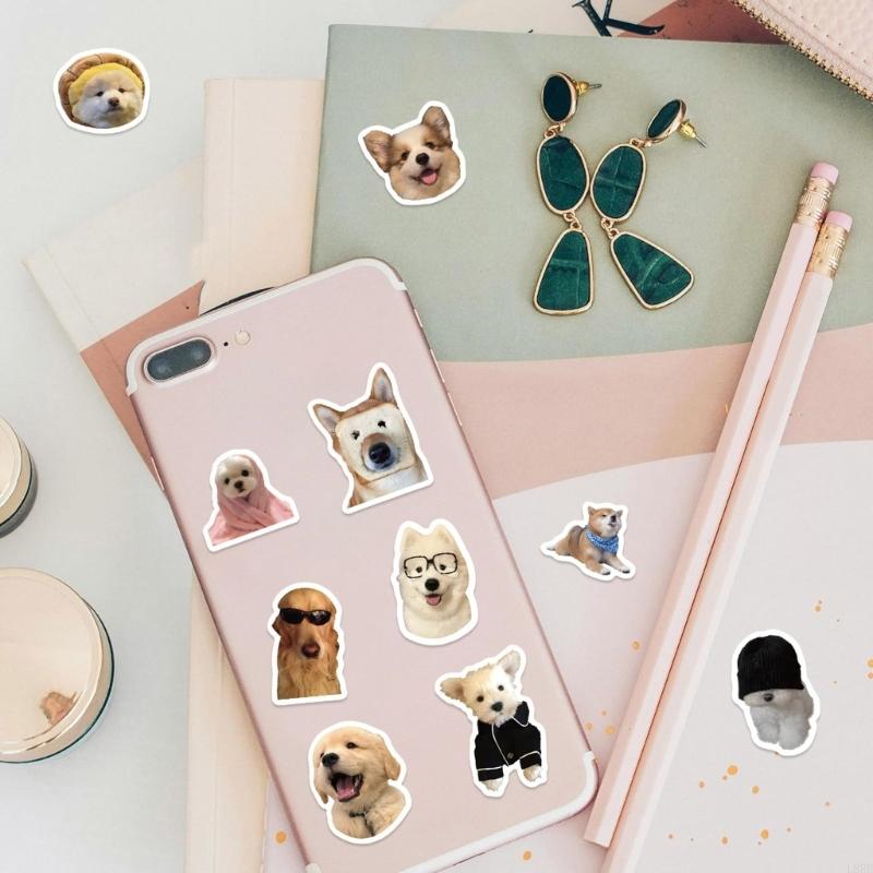 Hond emoticon sticker lijmrol  - Art Craft Easy With Paper recensie en prijs