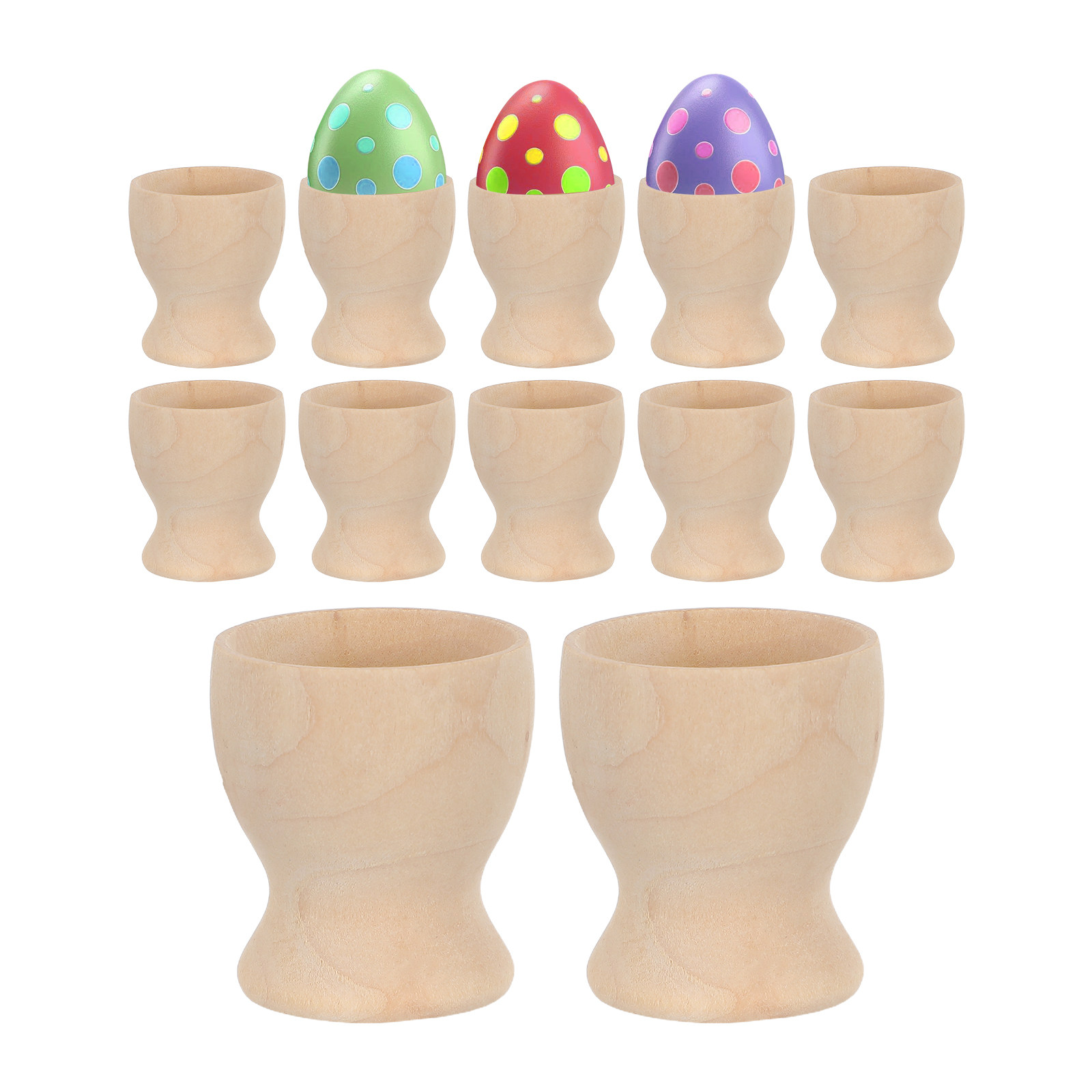 12 stuks blanco houten eierhou - Art Craft Preschool recensie en prijs