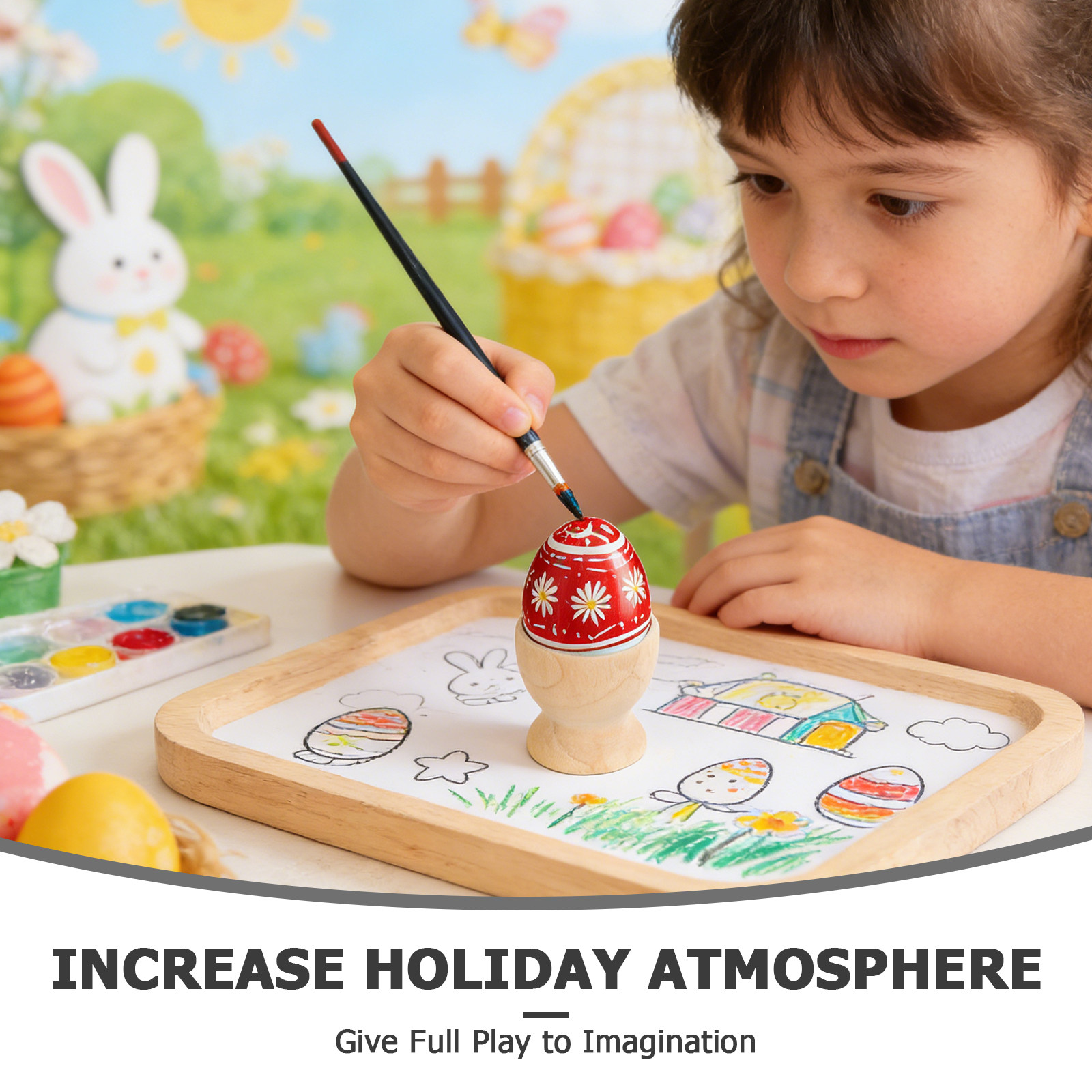 12 stuks blanco houten eierhou - Art Craft Preschool recensie en prijs