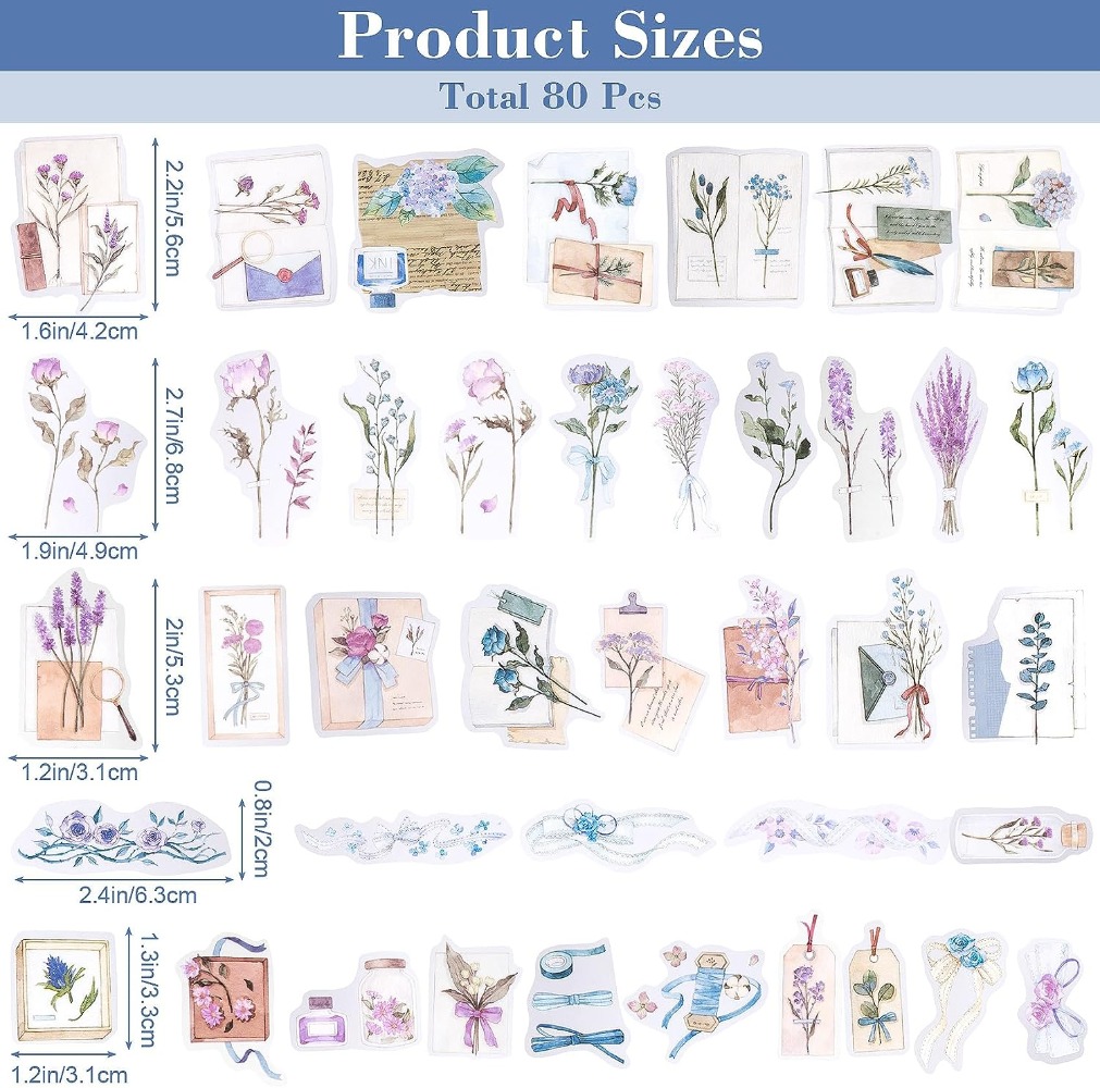 80 Stuks Lavendel Plakboek Sti - Art Craft Journals recensie en prijs