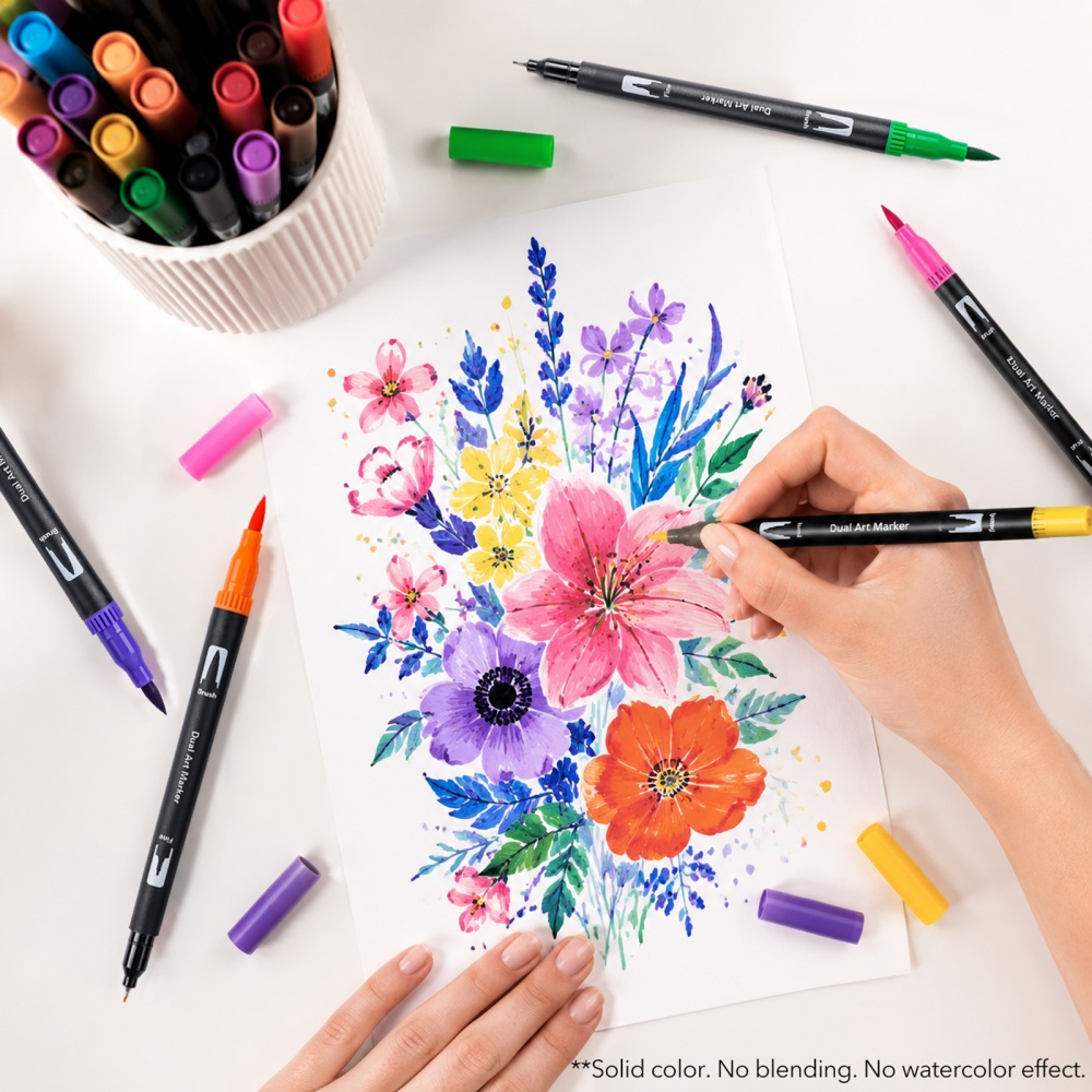 1 Set Watergebaseerde Dubbelpu - Art Craft Journals recensie en prijs