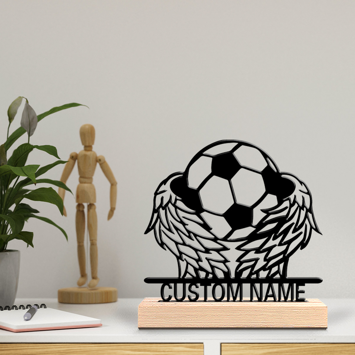 1 stuk Vleugelvoetbal Blikken  - Art Craft Wood recensie en prijs