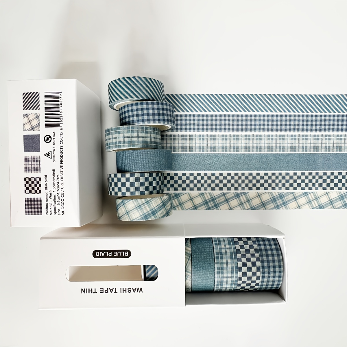 Washi Tape Set, 6 rollen, dive - Art Craft Journals recensie en prijs