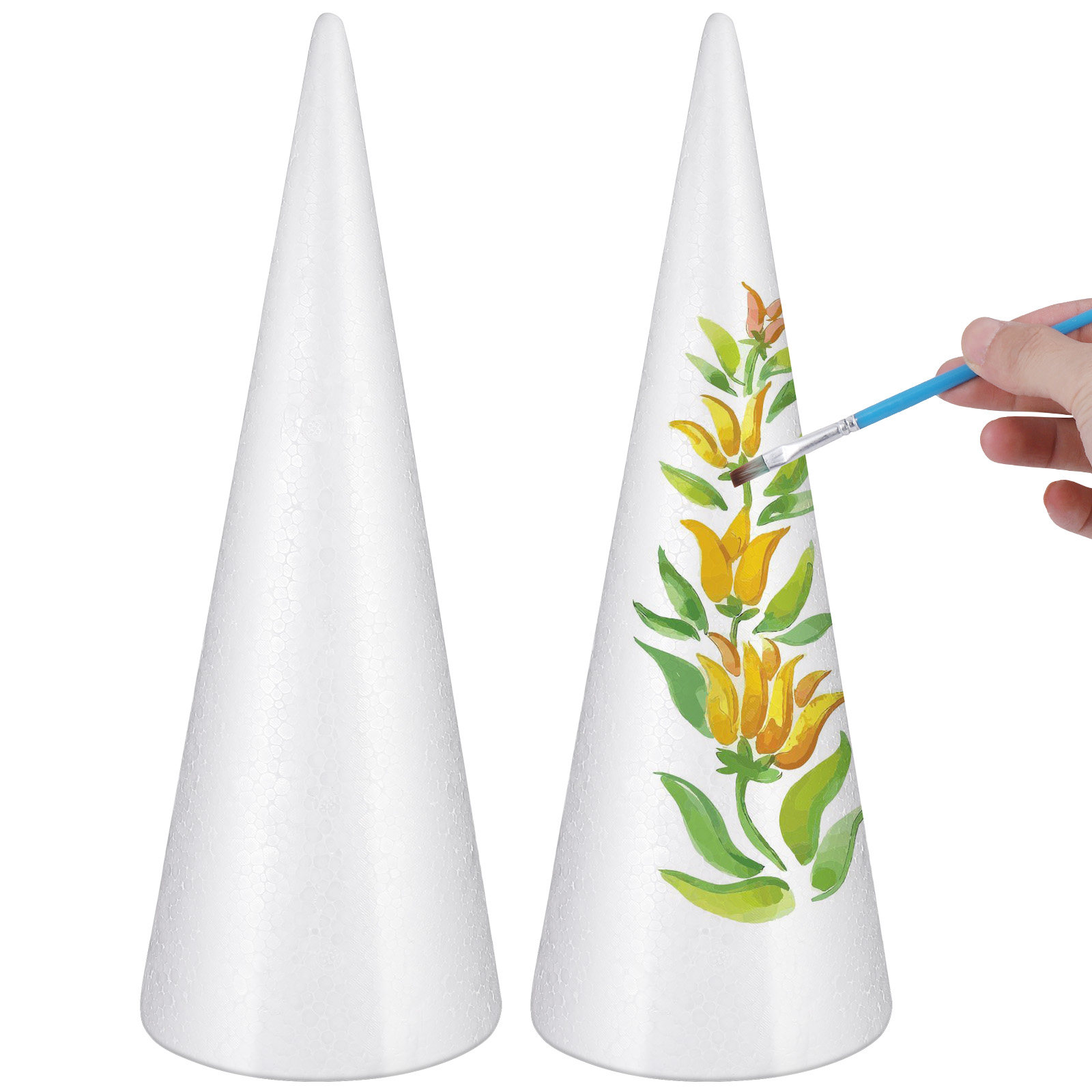 2 stuks schuimconusvorm polyst - Art Craft Preschool recensie en prijs