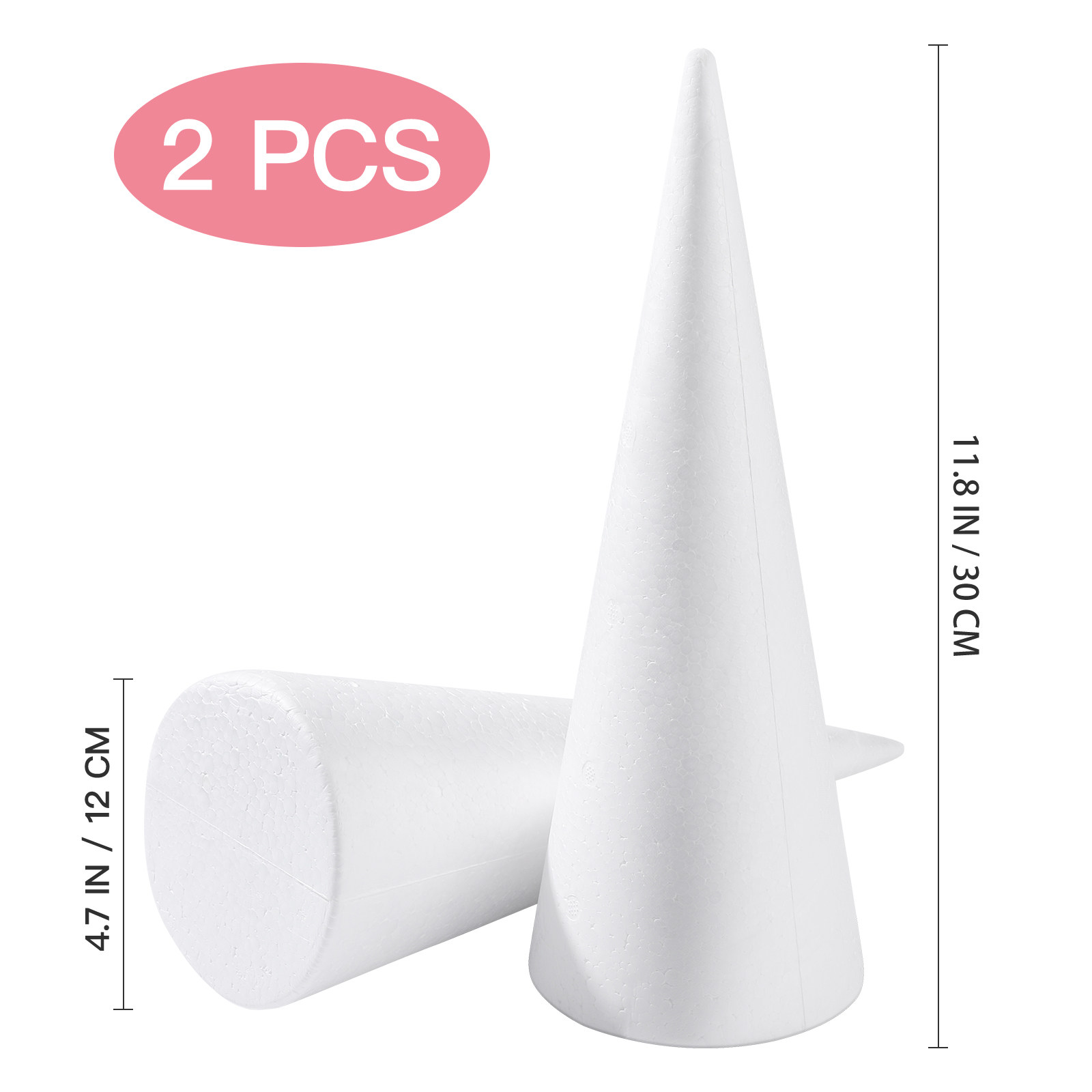2 stuks schuimconusvorm polyst - Art Craft Preschool recensie en prijs