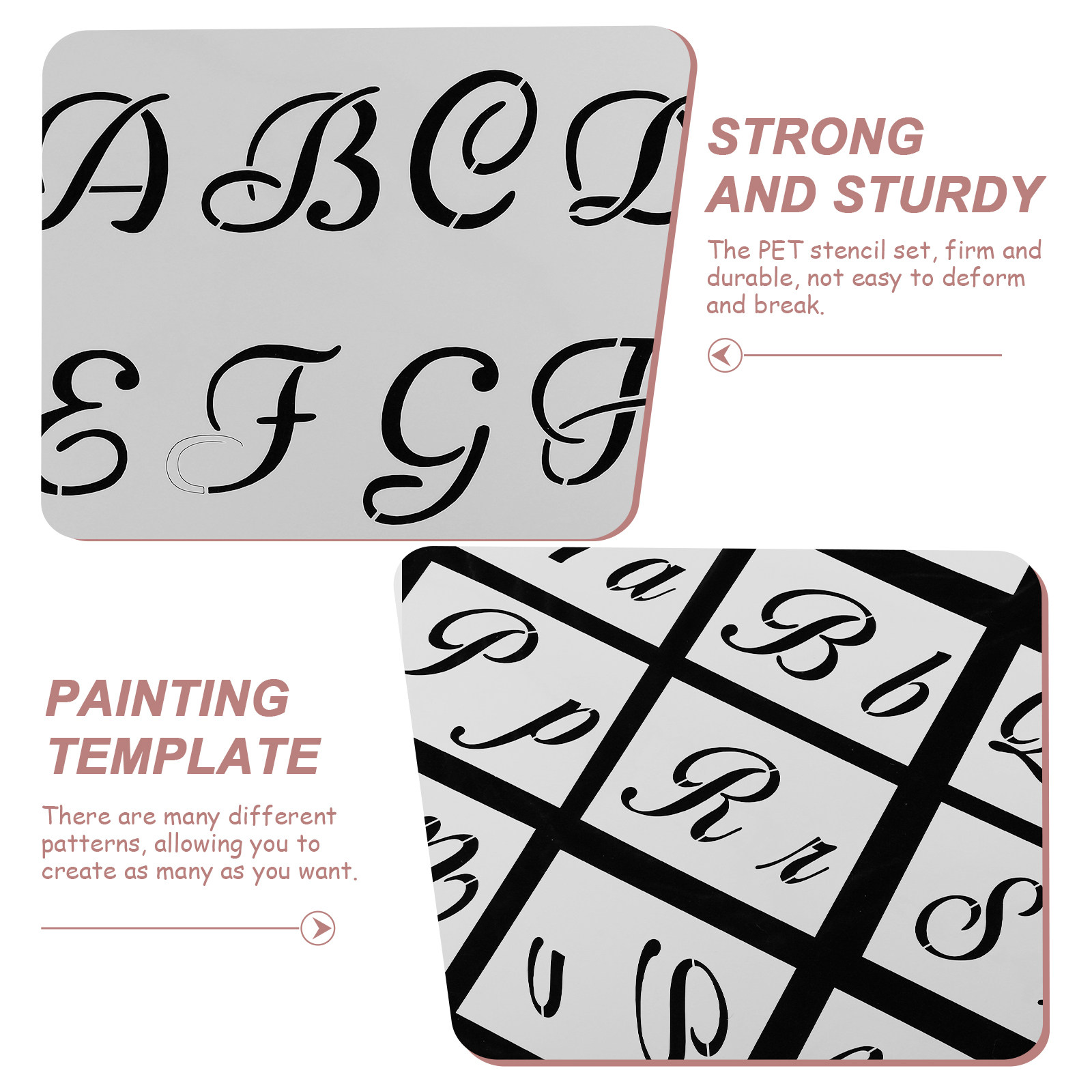 40 stuks schilderstencil lette - Art Craft Door recensie en prijs