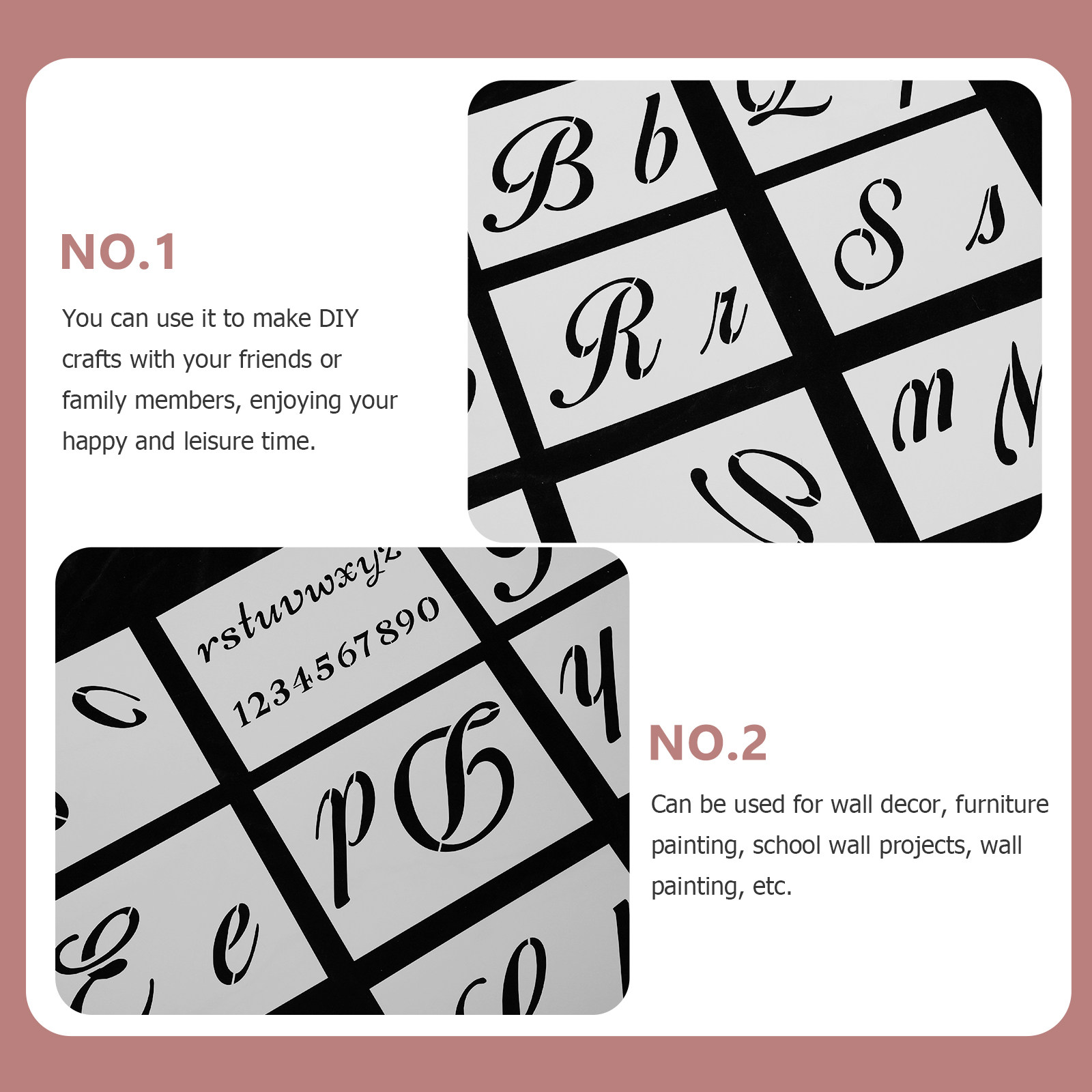 40 stuks schilderstencil lette - Art Craft Door recensie en prijs