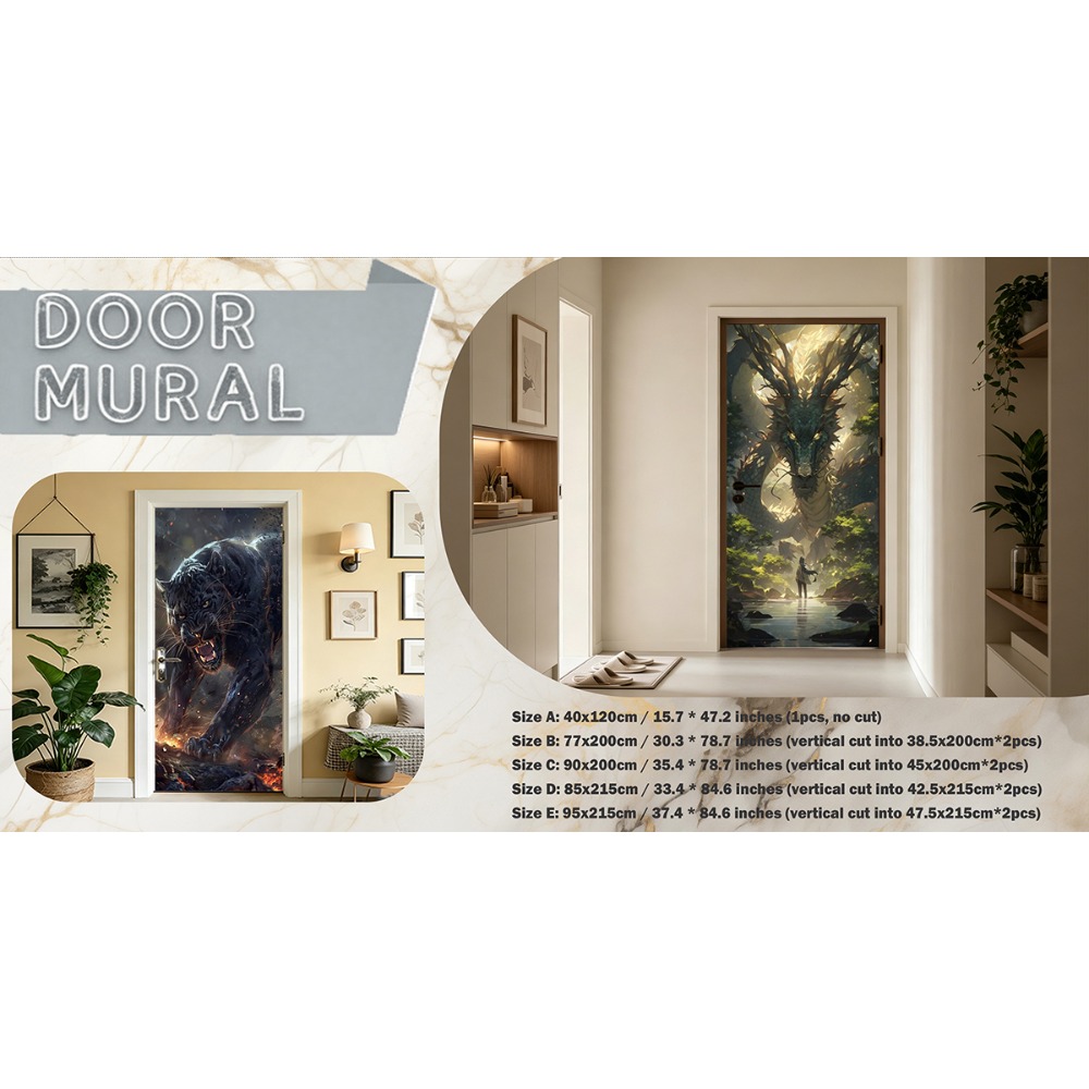 Fantasy Dragon Art Deurafdekki - Art Craft Door recensie en prijs