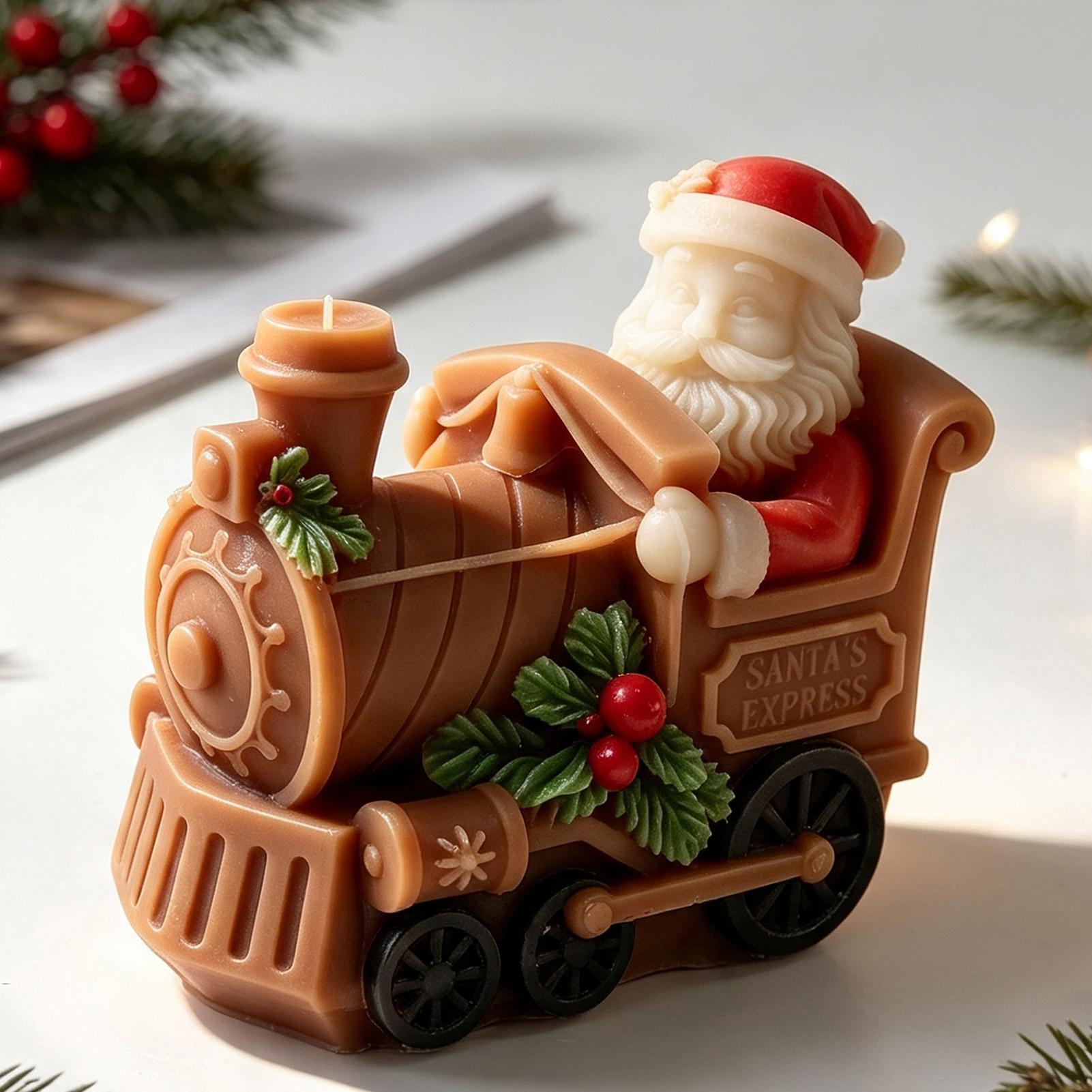 Kerstkaarsenmal in treinvorm,  - Art Craft Show recensie en prijs