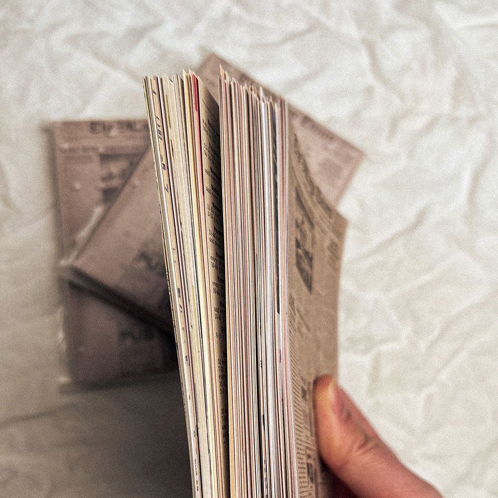 118 stuks vintage oude kranten - Art Craft Journals recensie en prijs