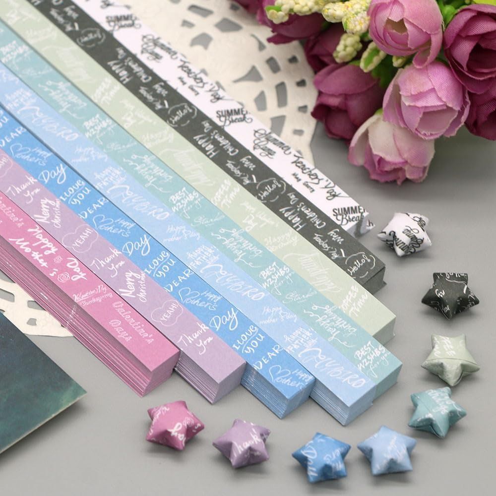 540 vellen DIY kleurrijk ster- - Art Craft Show recensie en prijs