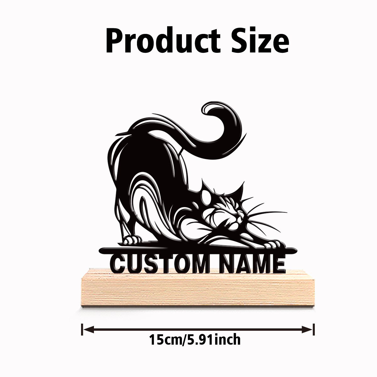 1 stuk Modern KAT Aangepaste T - Art Craft Wood recensie en prijs