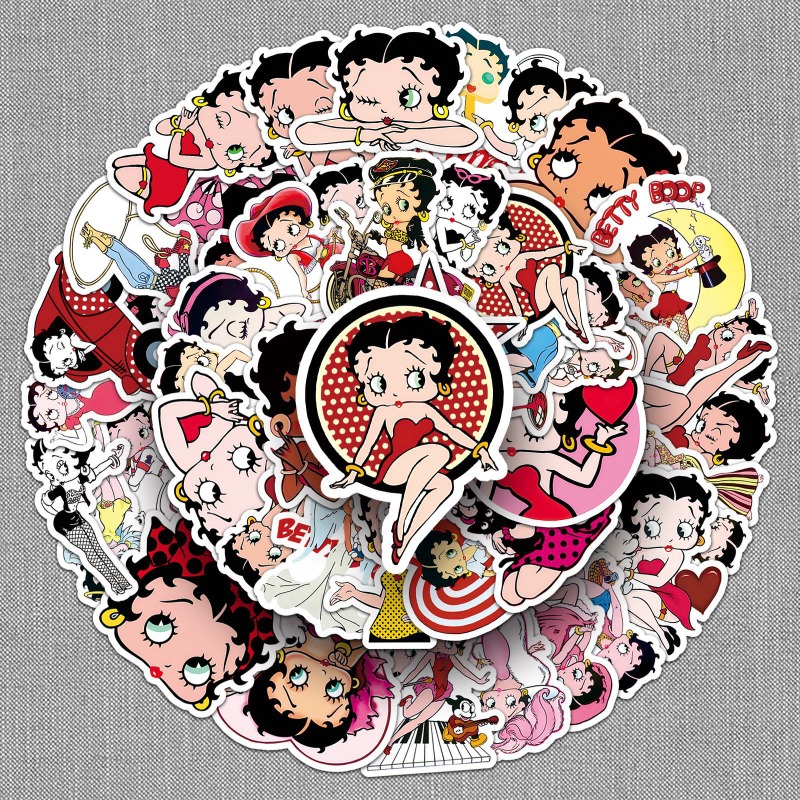 Betty Boop 50 stickers met hog - Origami Paper Set recensie en prijs