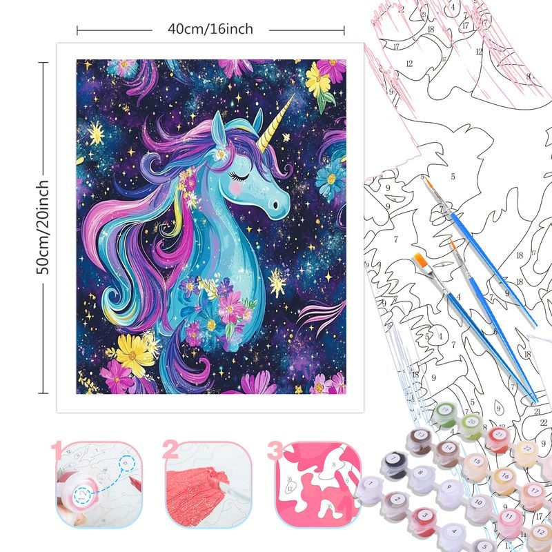 PhotoCustom Paarse Eenhoorn Sc - Art Craft Unicorn recensie en prijs